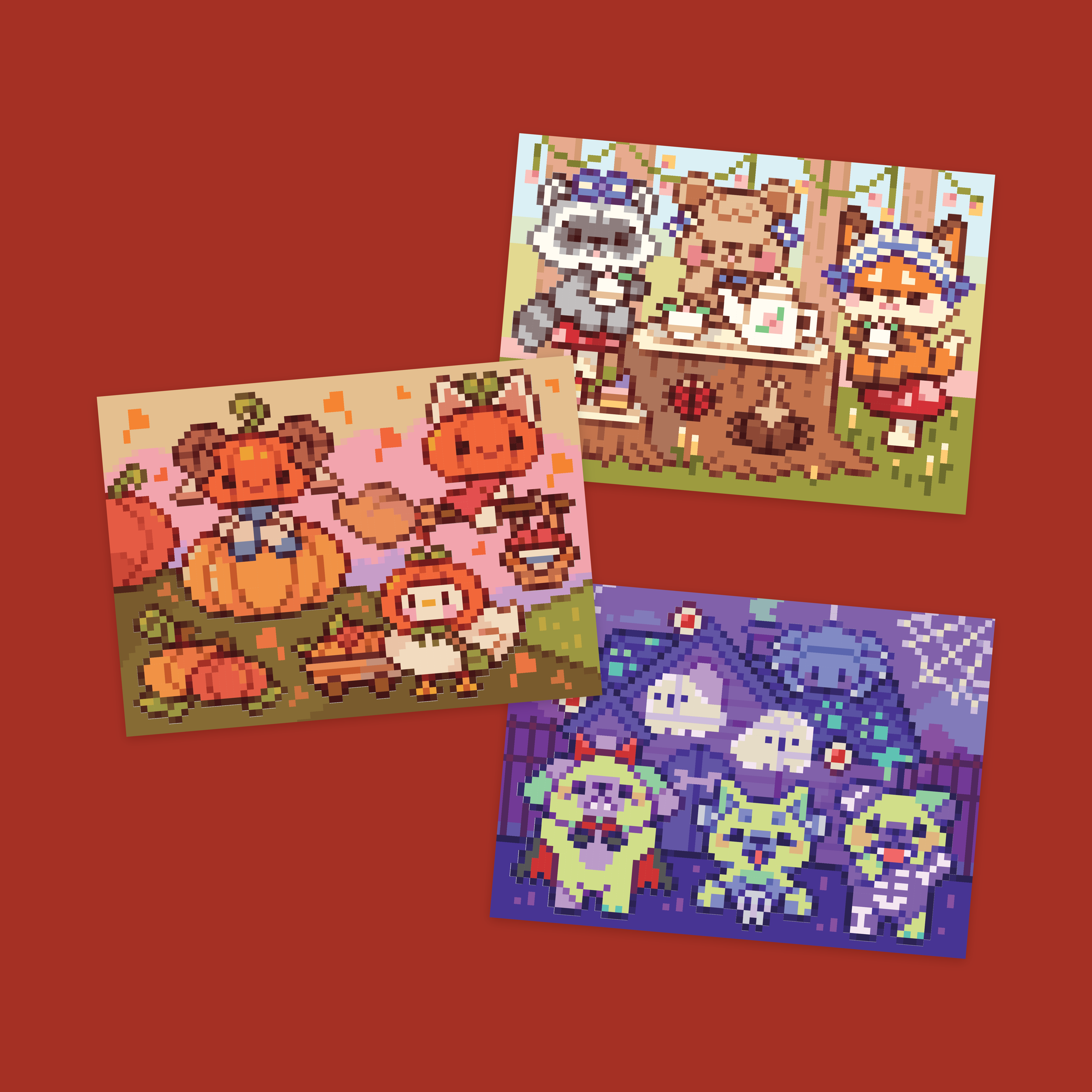 秋の動物 コレクションカード｜クラフトキット｜Pixyls – Pixyls