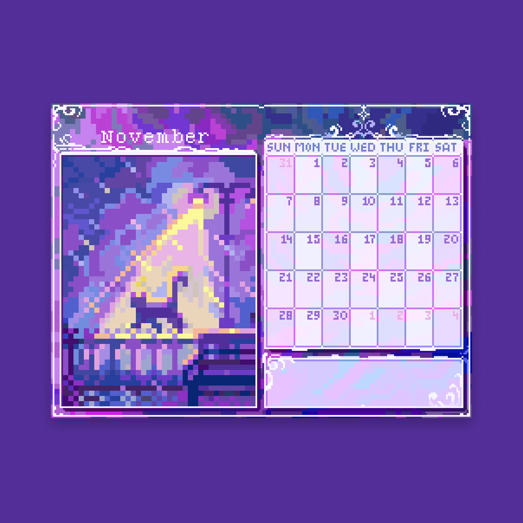 Pixyls x Hexh Schreibtischkalender 2027