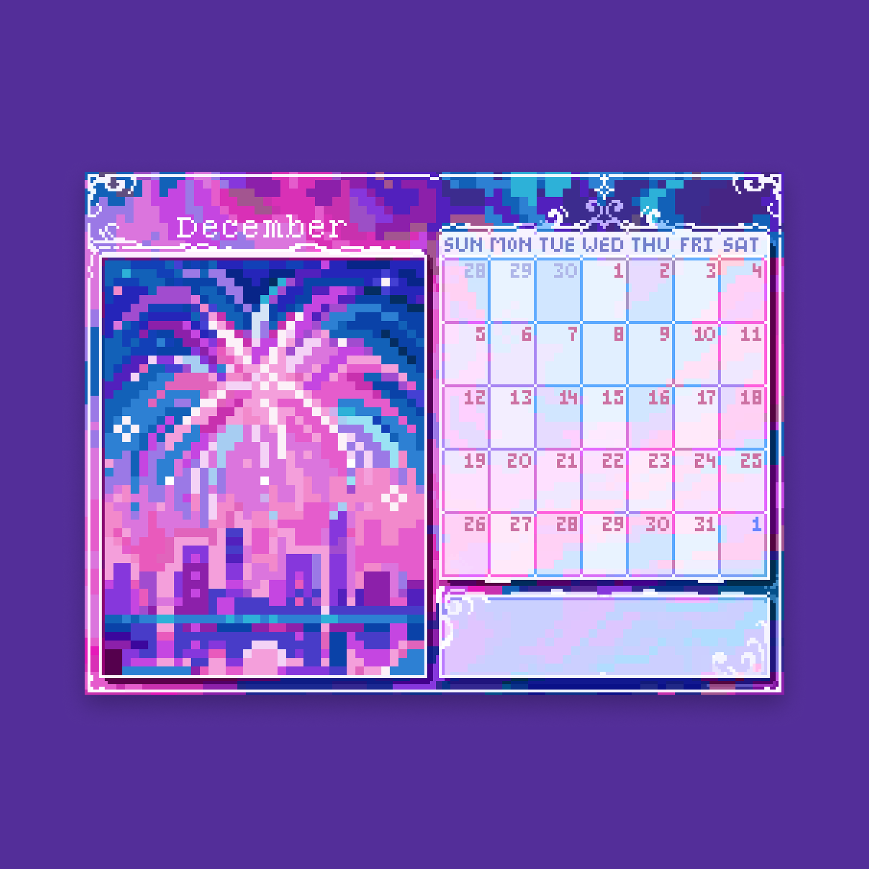 Pixyls x Hexh Schreibtischkalender 2027