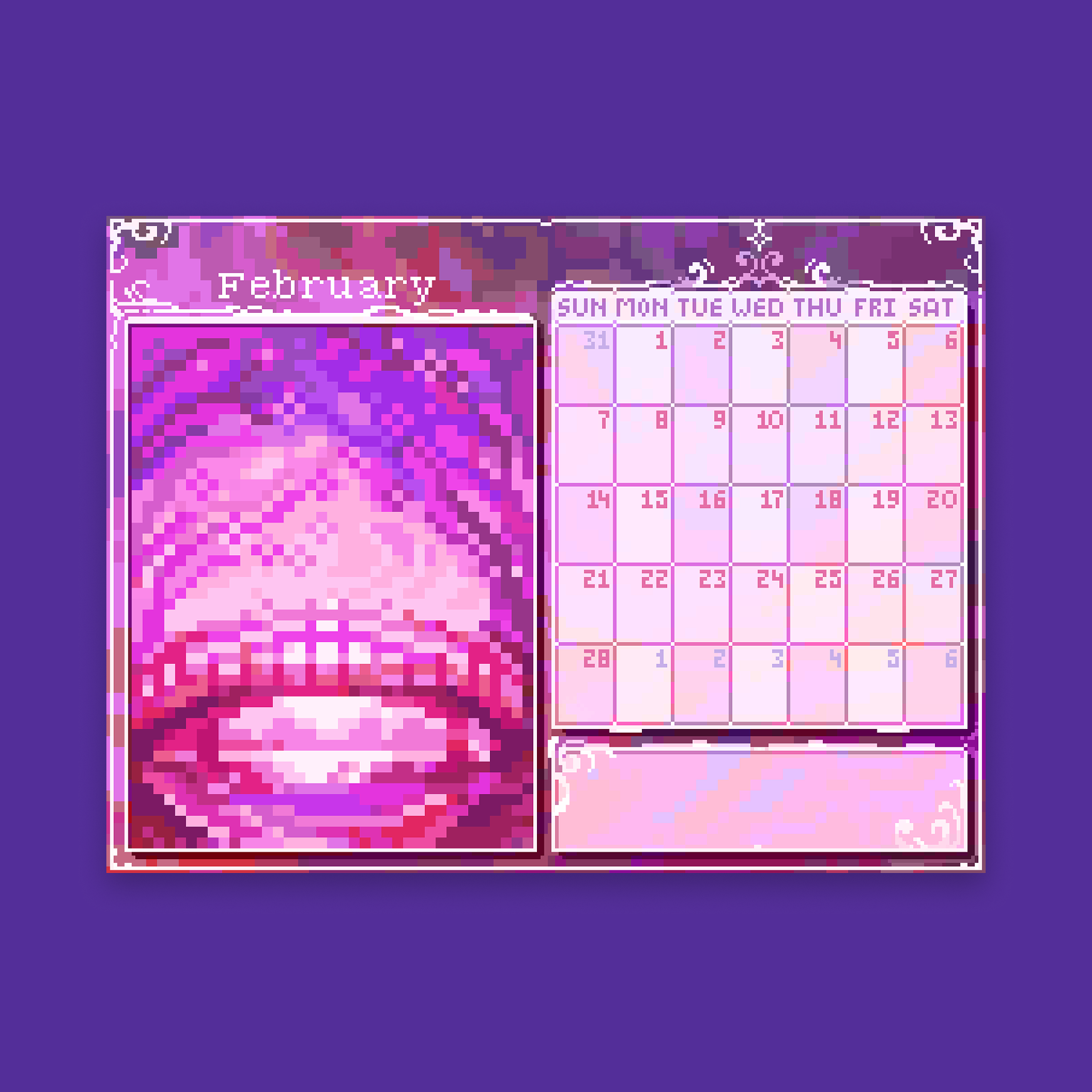 Pixyls x Hexh Schreibtischkalender 2027