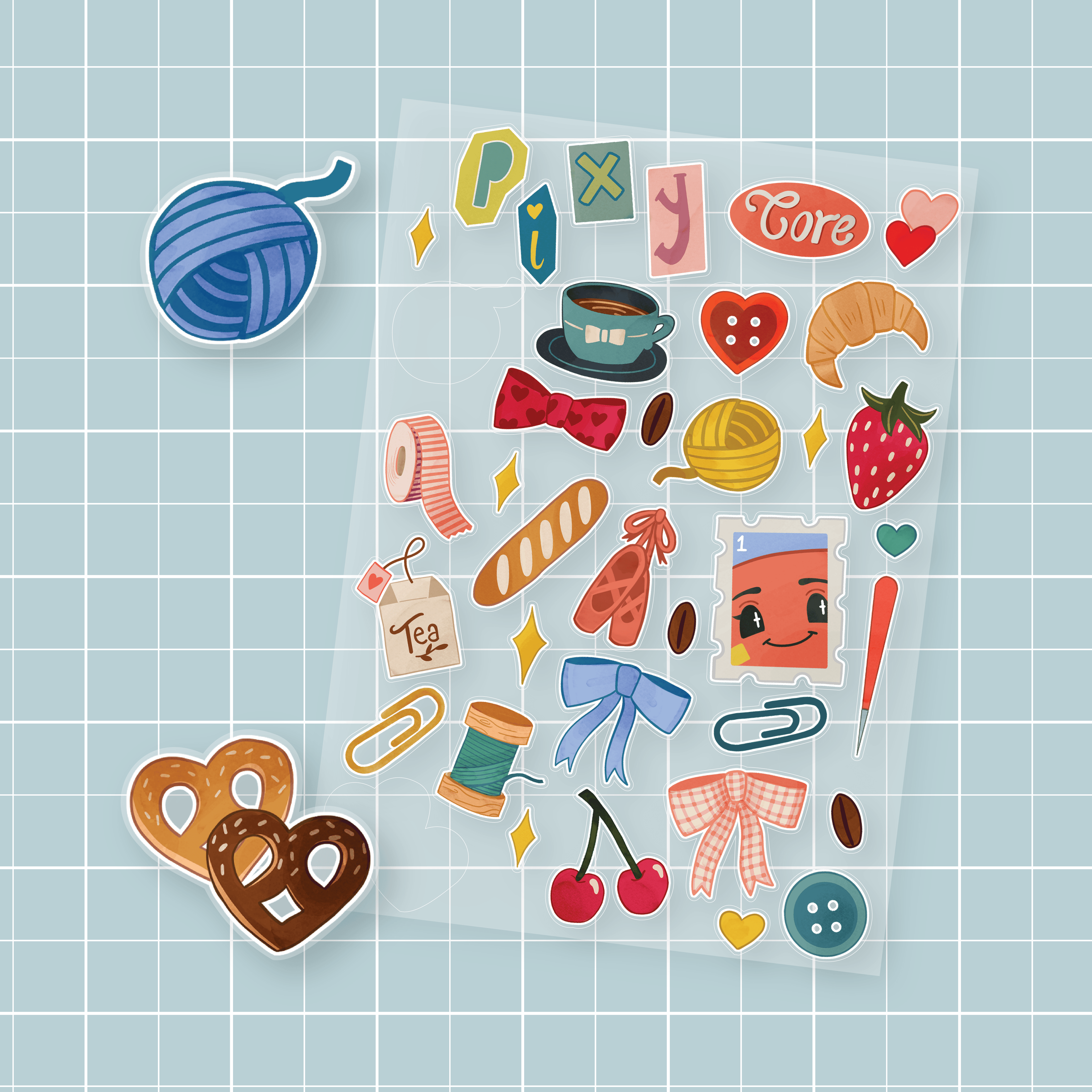 Pixy Core Sticker Sheet