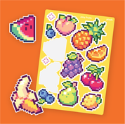 Saftige Früchte Stickerbogen