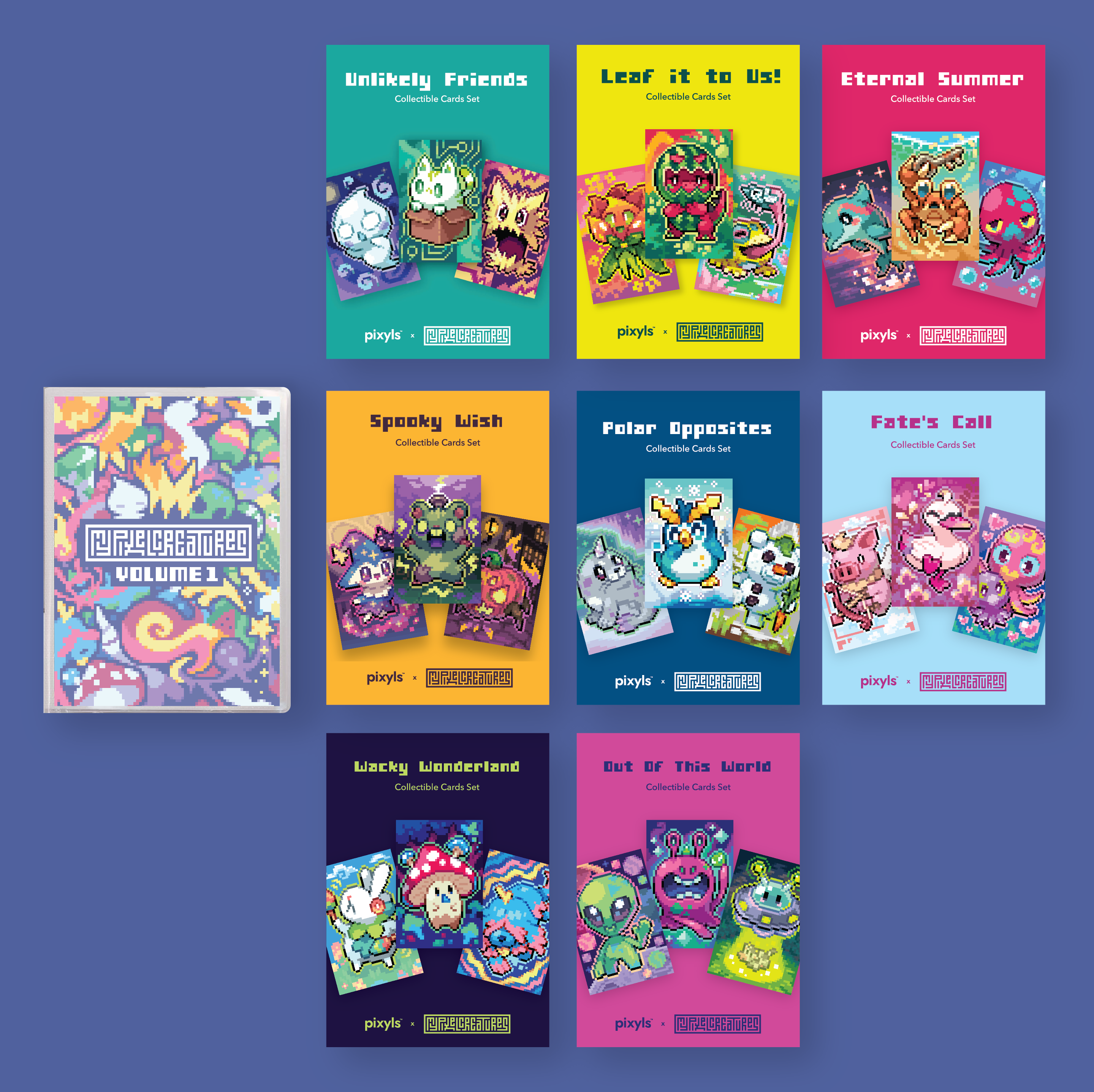 Álbum de Cartas Coleccionables MyPixelCreatures