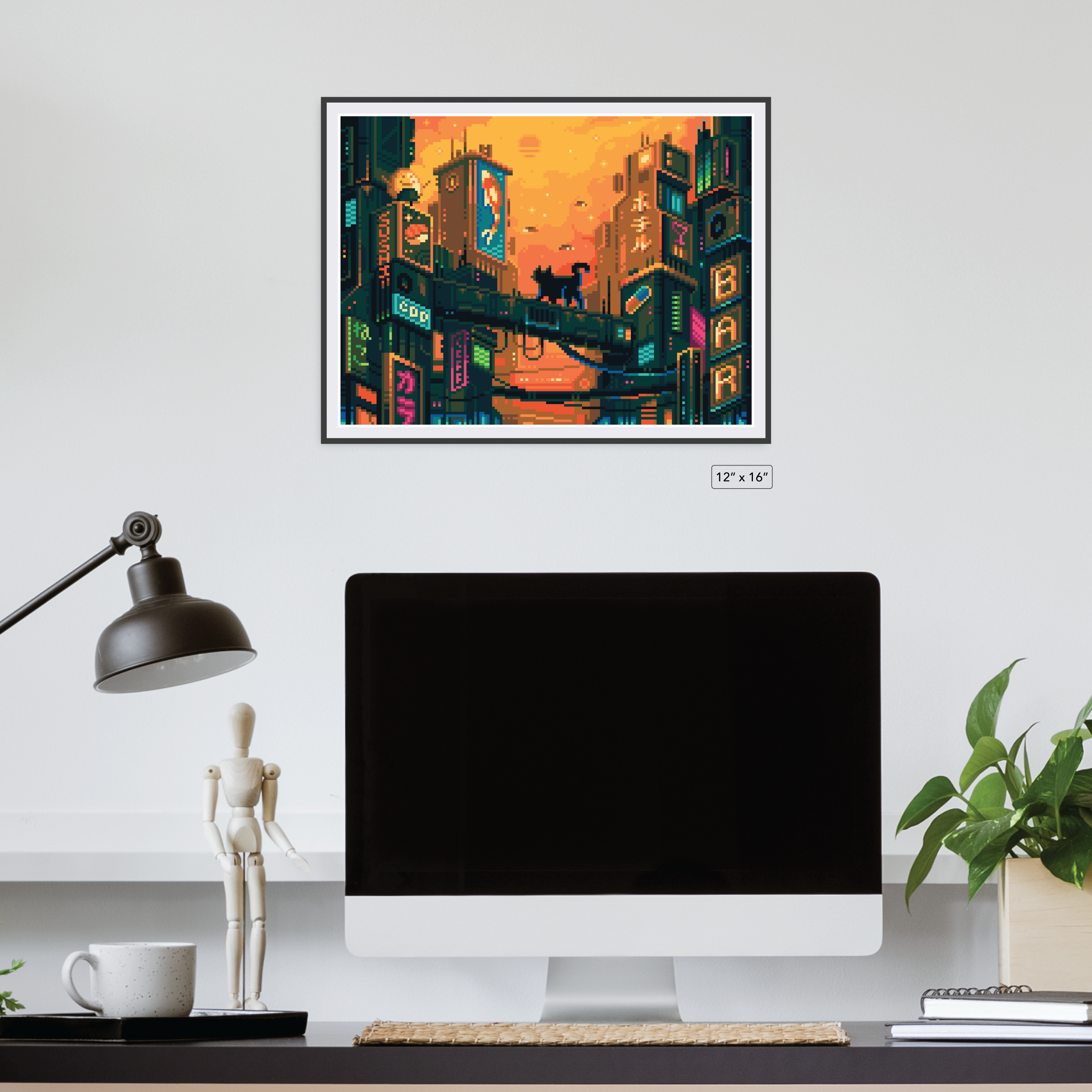 Futuristisch Stadsgezicht Canvas