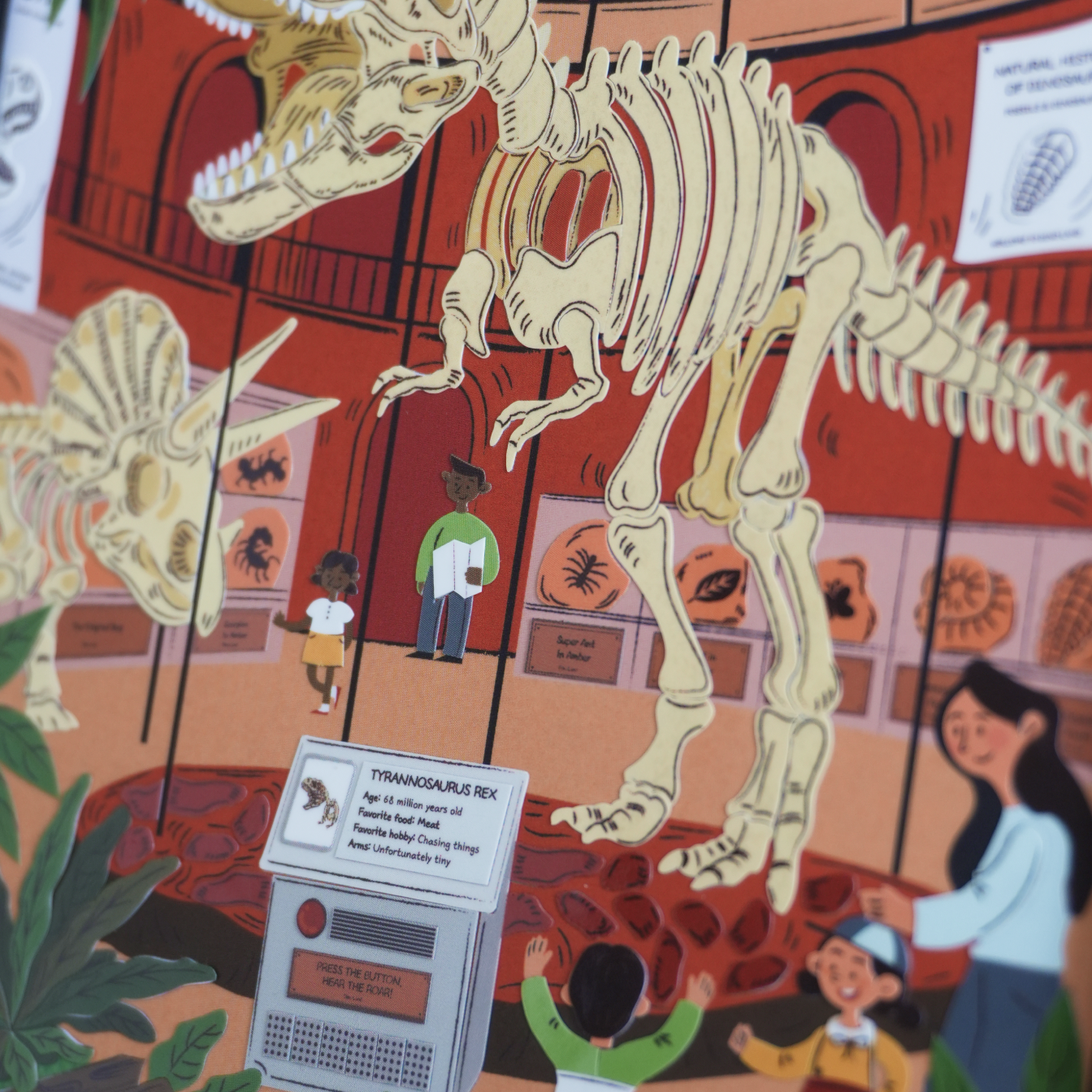 Dinosaur Exhibit Canvas