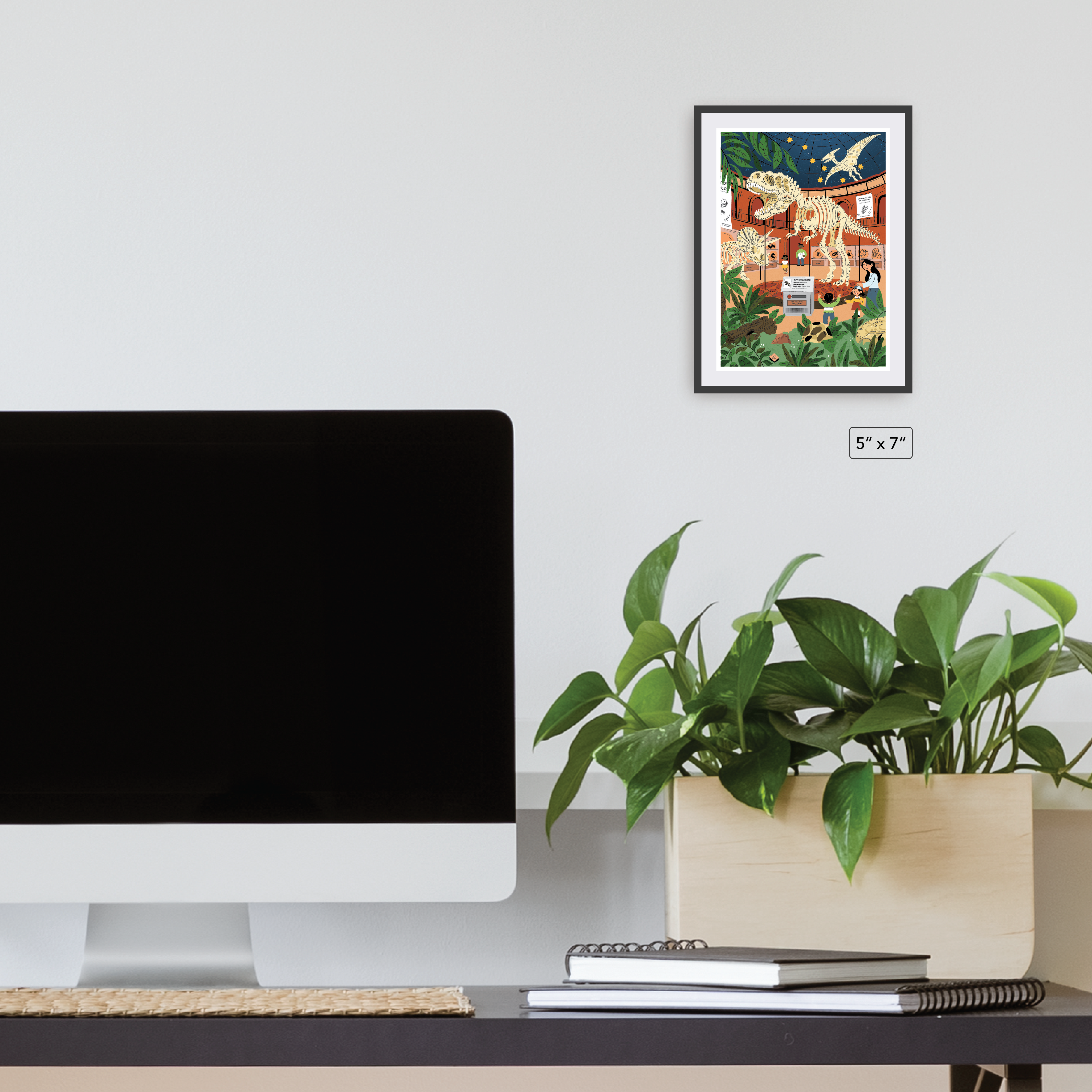 Dinosaur Exhibit Canvas