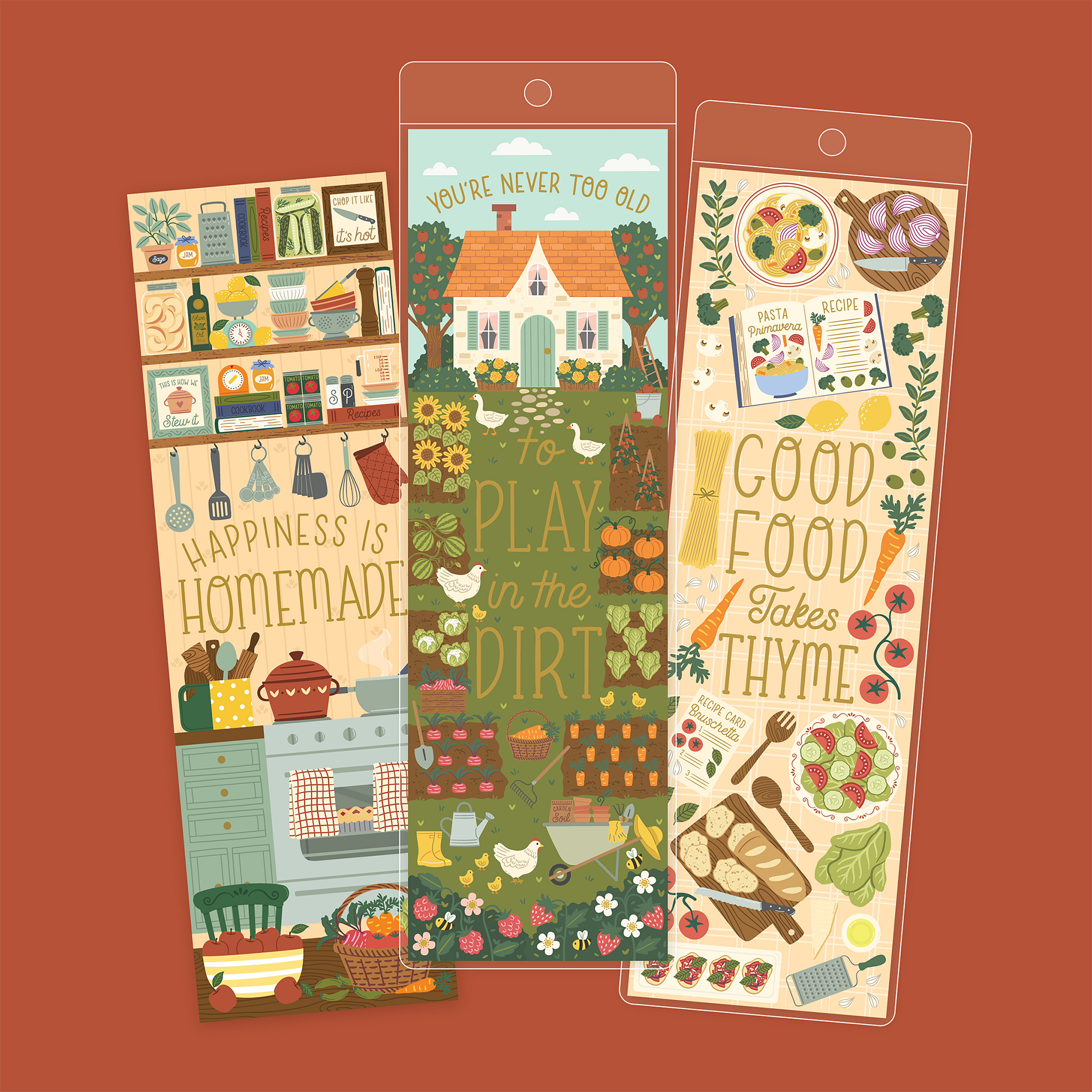 Farmhouse Bookmarks Set