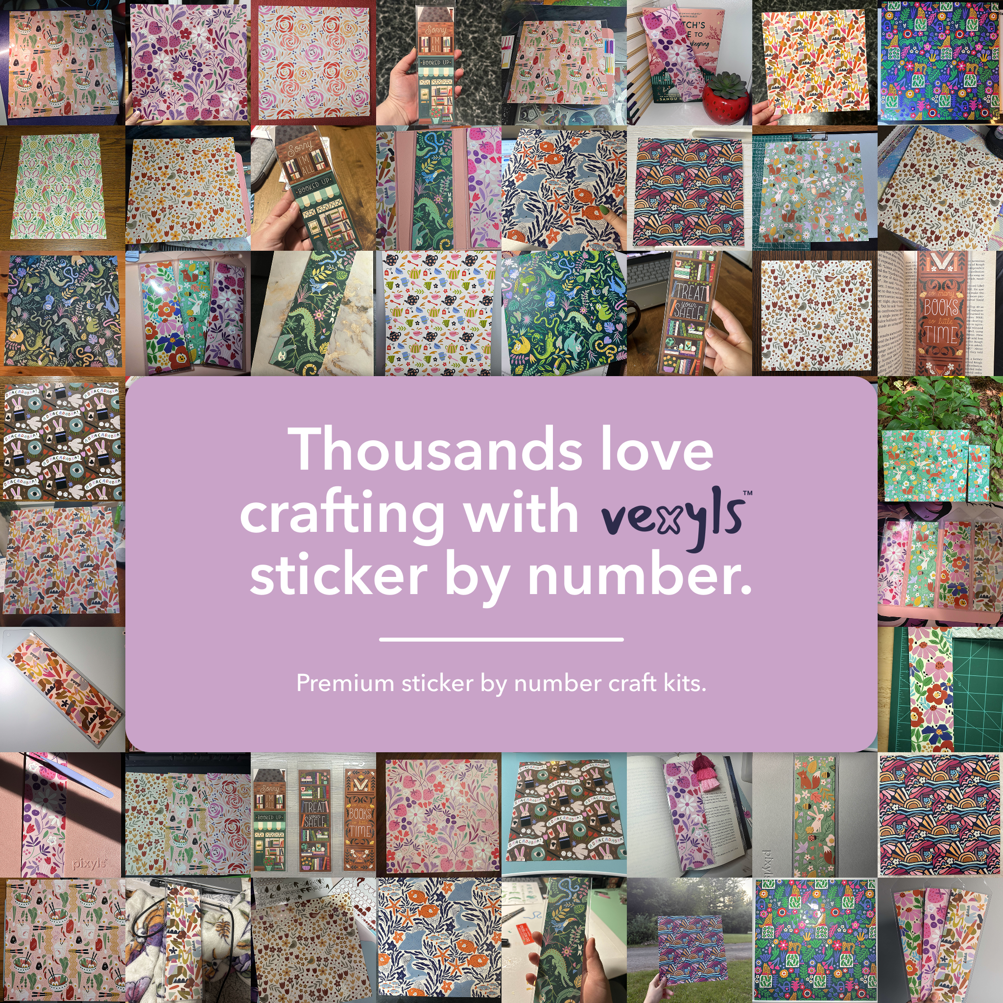 Vexyls Sticker by Number Canvases Scenes