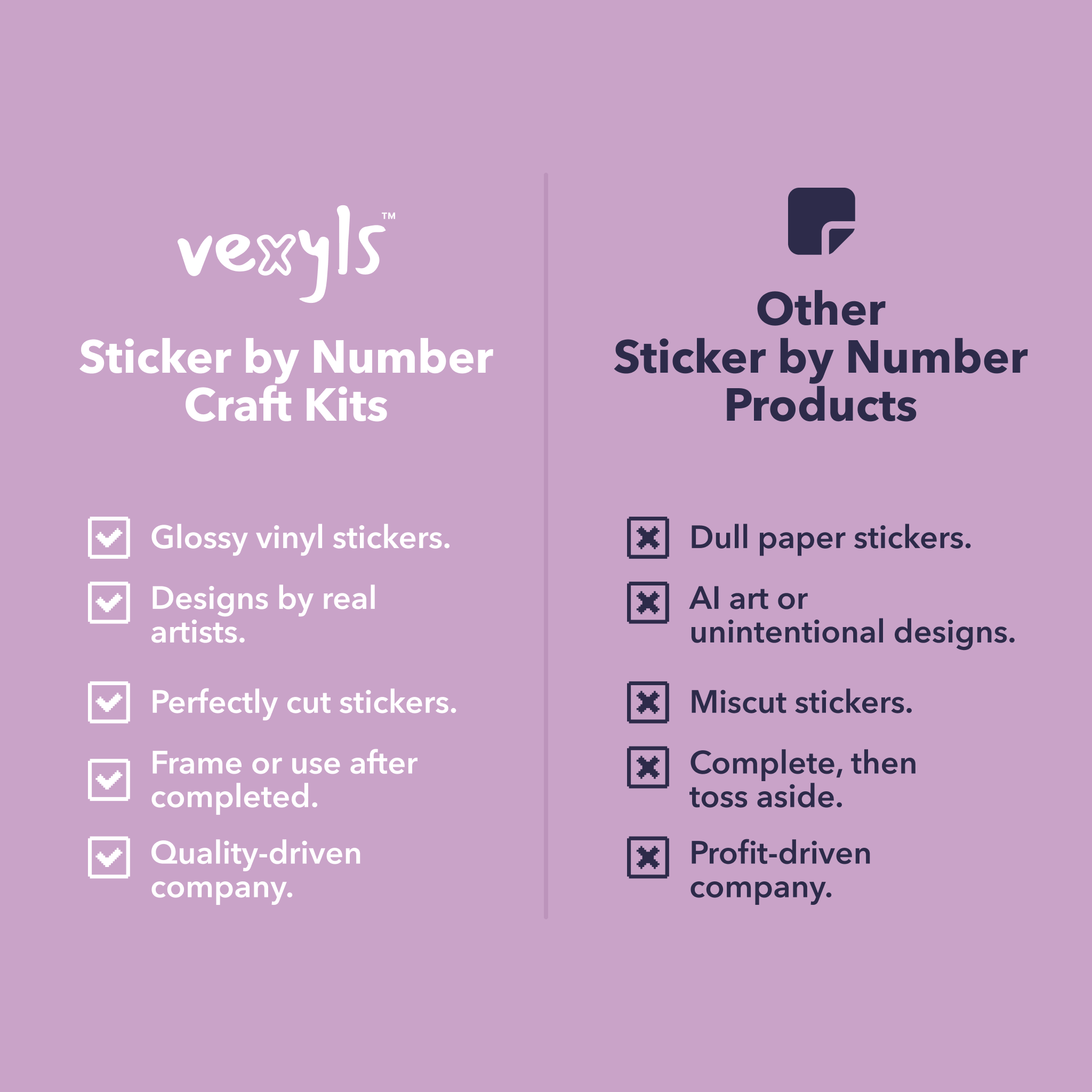 Vexyls Sticker by Number Canvases Scenes