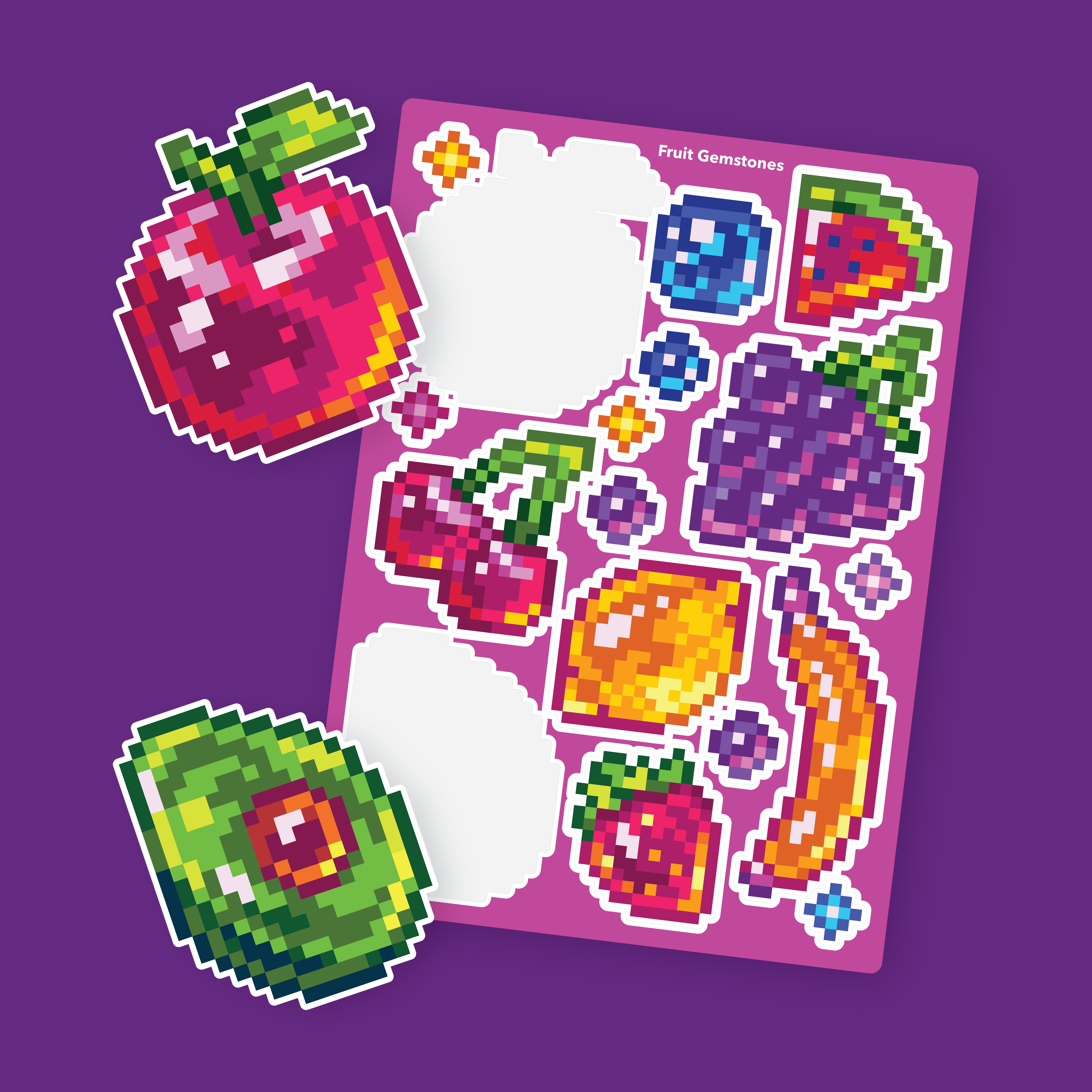 Fruit Gemstones Sticker Sheet