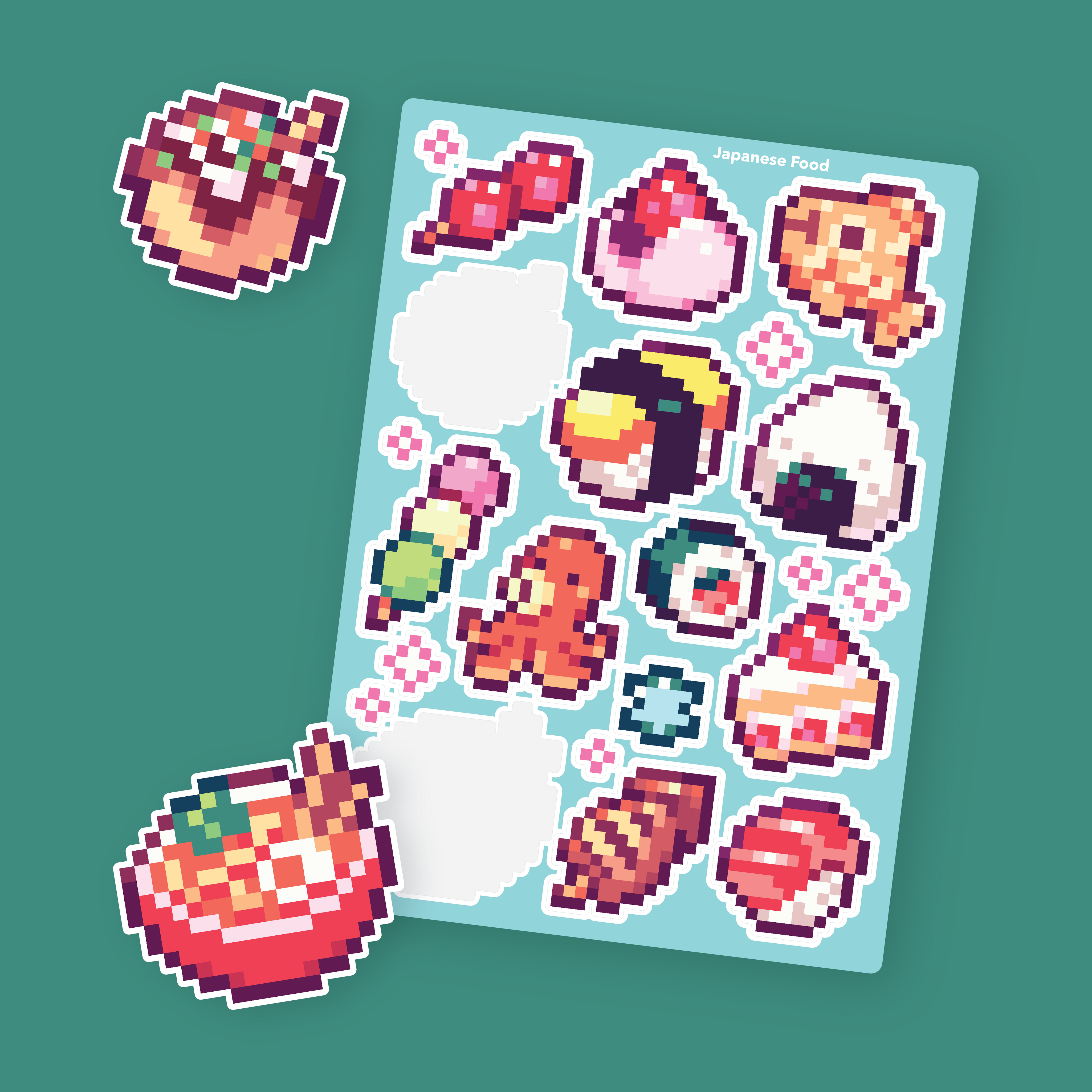 Japanese Food Sticker Sheet