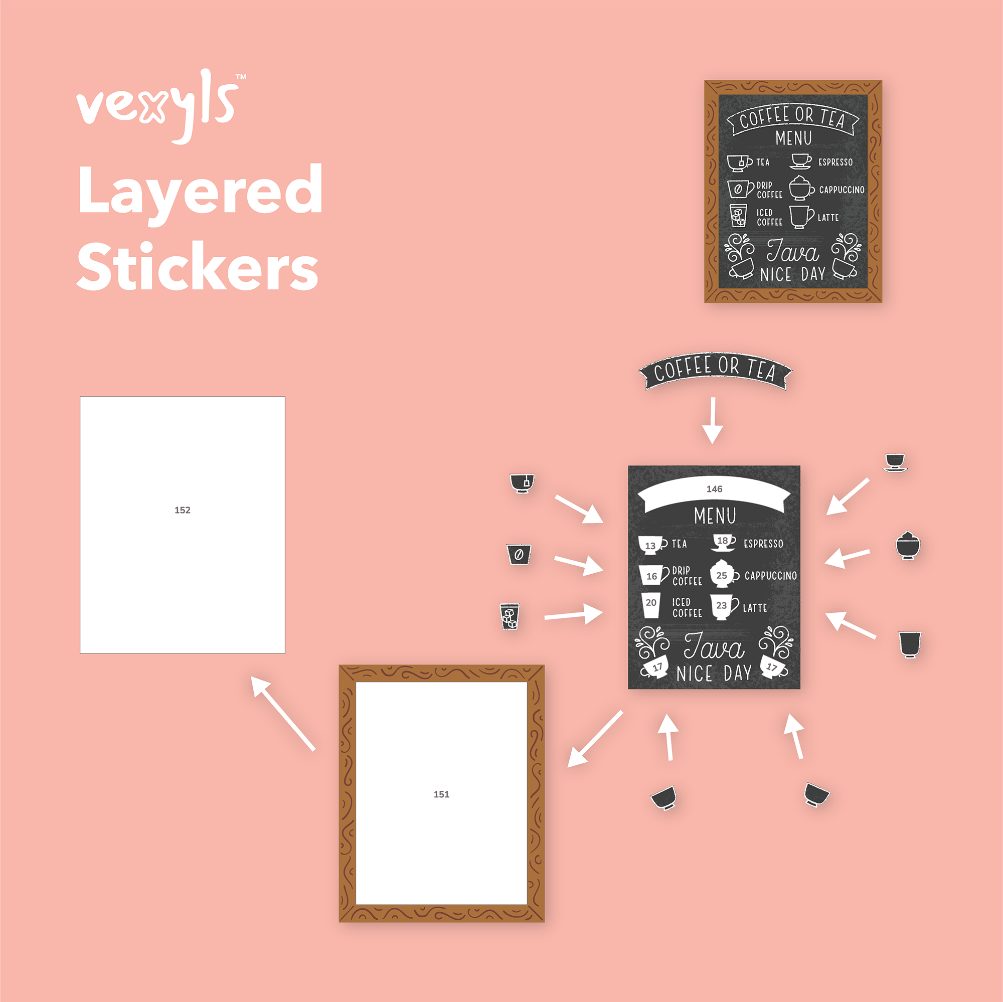 Vexyls Sticker by Number Canvases Scenes