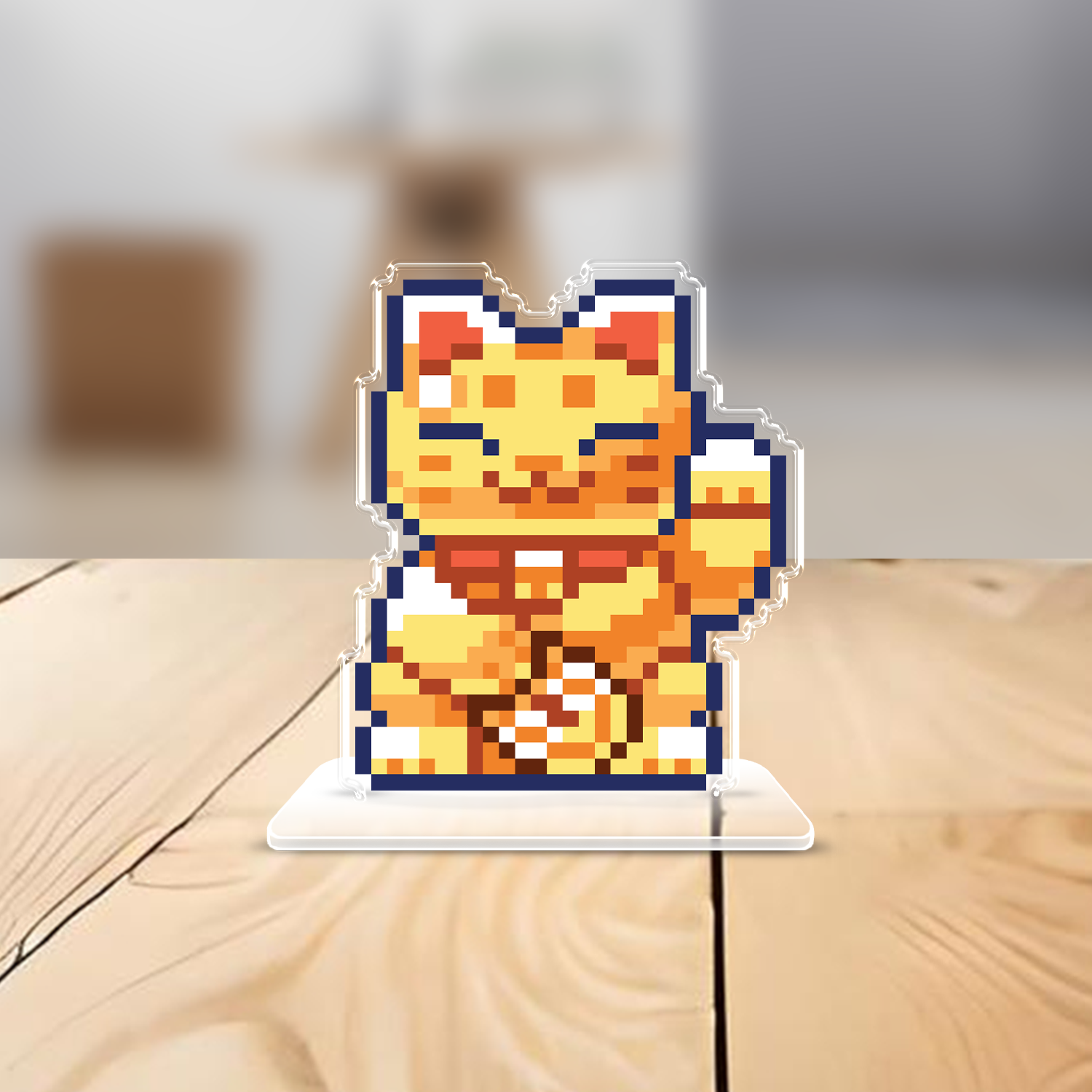 Lucky Cat Pixel Art