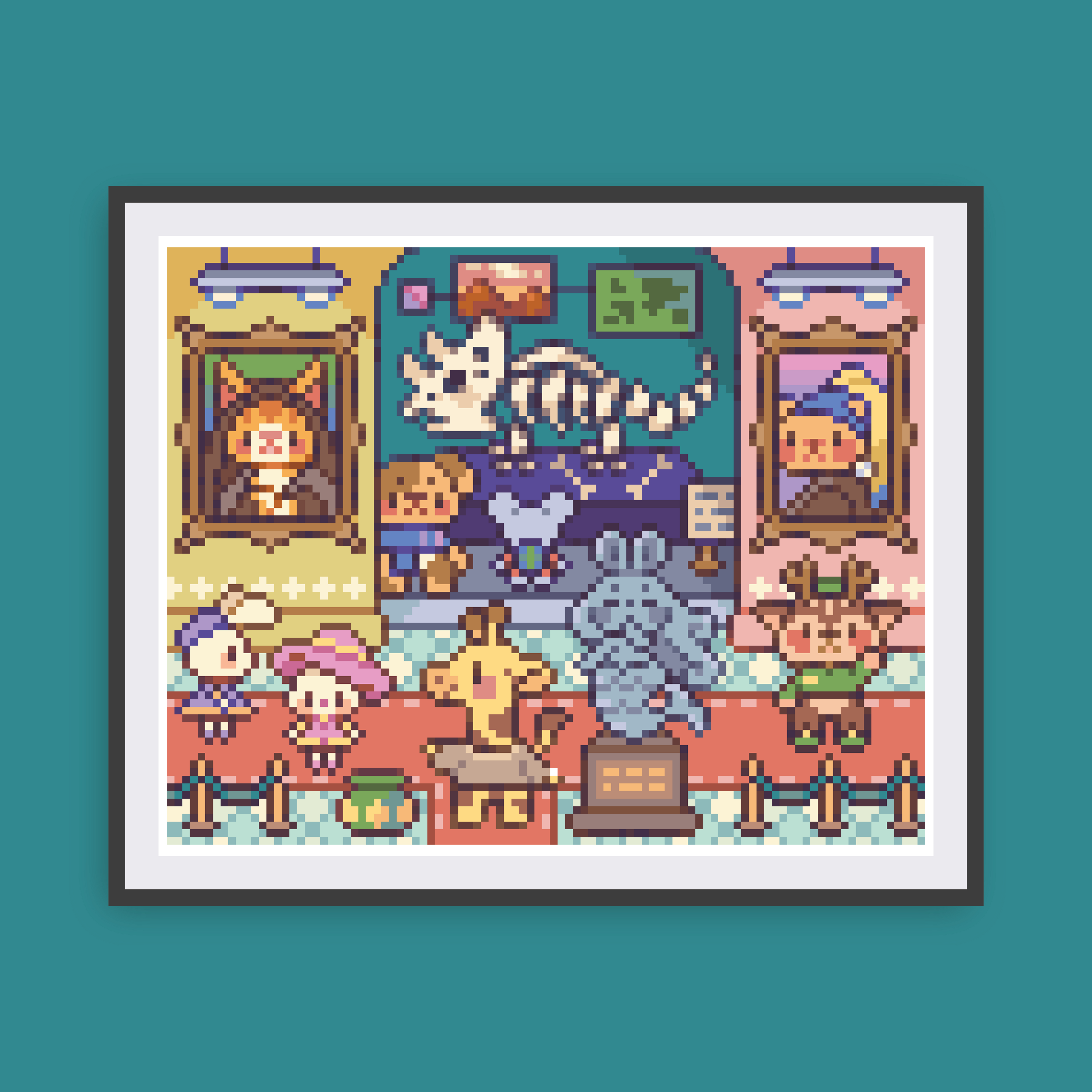 Art Museum Animals Canvas