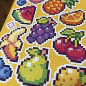 Saftige Früchte Stickerbogen