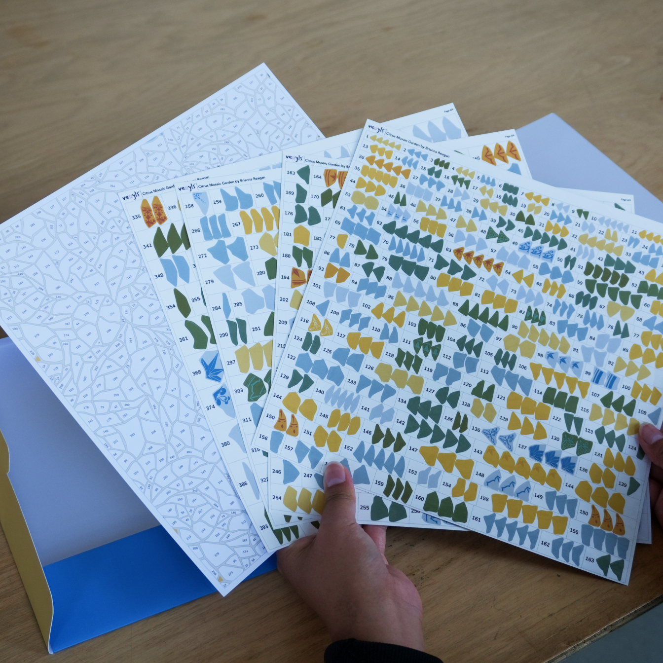 Citrus Mosaic Garden Canvas