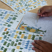 Citrus Mosaic Garden Canvas
