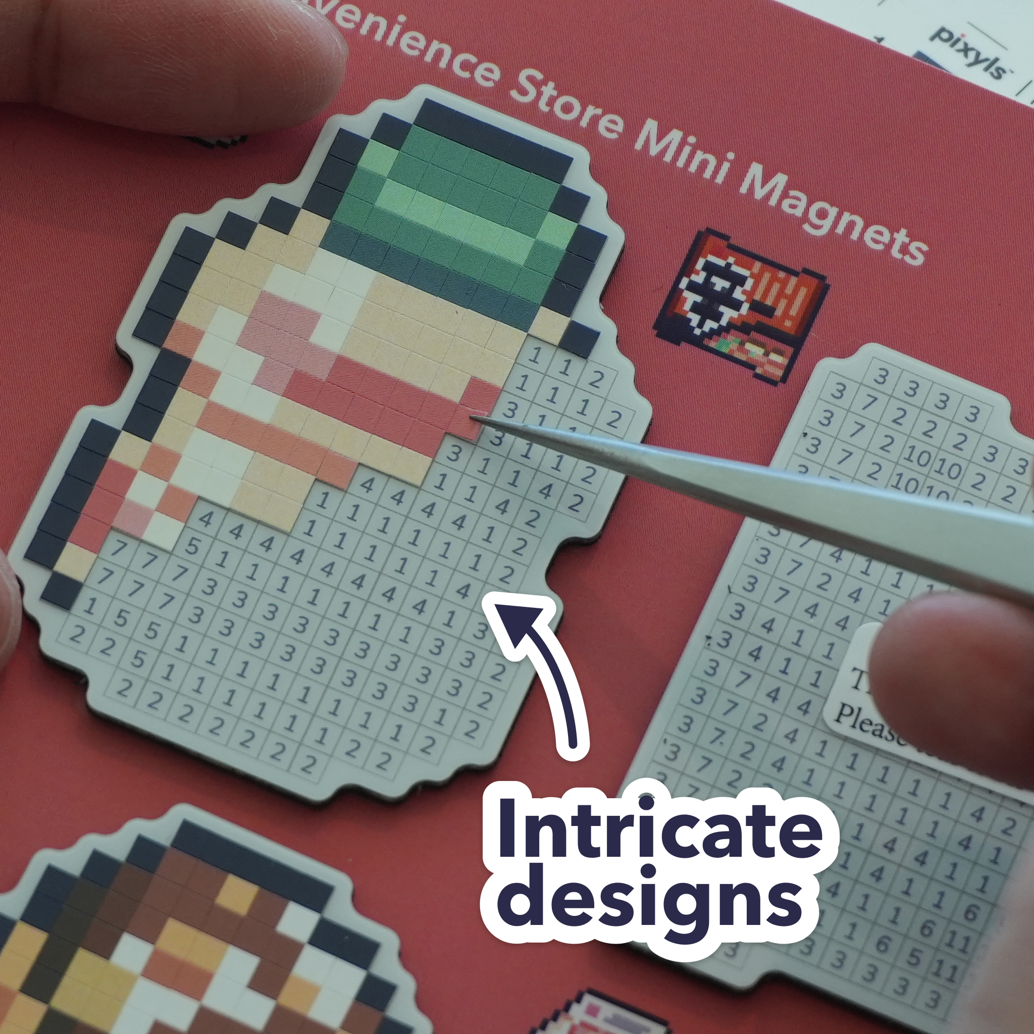 Mini magneter med franske kager